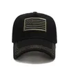 野球キャップの男性の戦術軍の綿のミリタリーパッド帽アメリカのアメリカの旗USユニセックスヒップホップ帽子スポーツキャップ屋外帽子Q0811