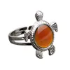 Turtle Mood Ring Zmiana koloru Emotion Feeling Rings Kontrola temperatury Kobiety