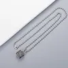 Nuovo disegno della collana di modo di alta qualità della collana placcata in argento della collana retrò della catena del modello della collana del modello hip-hop
