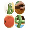 Rolig Dancing Cactus Plush Toy Electronic Shake med 120 Song Cute Dance Succulent Present Ljudinspelning