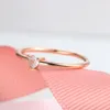Kleine herzförmige ringe für frauen gold farbe hochzeit engagement ring jewelry zirkon romantische modeschmuck
