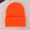 Fashion Winter Baby Beanies Hat Knitted Fluorescent Multicolor Skullies Knit Hats Kids Girls Boys Bonnet Autumn Warm Beanie Caps 20211228 H1