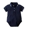 2021 Summer Baby Boy Clothing Set Brand Baby Bodysuit + Shorts Gentleman Costume Infantil Menina Sport Baby Set G1023