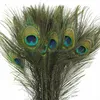 Décoration de fête Plumes Fournitures d'artisanat pour mariage Bdenet Yiwu Paon Cheveux 25-30cm Oeil Naturel Bricolage Matériel Boucles D'oreilles Vêtements Acce jllRmL