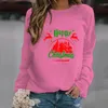 Erkek Hoodies Tişörtü Mutlu Noel Baskı Artı Boyutu Kadın Moda Bayanlar O-Boyun Kazak Top Sudaderas Con Capucha