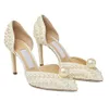 Yaz Sacaria Elbise Düğün Ayakkabıları İnci Saten Platform Sandalet Zarif Kadın Beyaz Gelin İnciler Yüksek Topuklu Bayanlar Pompalar EU35-43