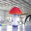 2 3 4 6m hauteur Party supply champignon gonflable géant coloré vif avec des lumières led pour les événements de festival en plein air248K