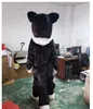 Costumes de mascotte noir Husky chien Fursuit mascotte Costumes fête jeu robe tenues vêtements Costumes unisexe adultes