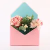 Envelope Shaped Flower Gift Wrap Boxes for Thanksgiving Day Marble Cardboard Paper Packaging Box for Bouquet Floral