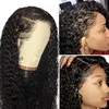 DIVA1 Deep Wave HD invisible front Wigs 360 Lace Frontal Human Hair transparent pre plucked for Black Women YANG 150%