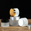 5g 10g Glass Bottle Cosmetic Storage Container Jar Face Cream Frosted Clear Pot with Lid and Inner Pad
