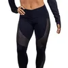 Leggings de fil à séchage rapide Mode Legging de longueur de cheville Fitness Black Leggins 210518