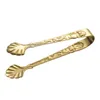 Gold Silver Stainless Steel Ice Tong Sugar Clip Kitchen Bar Tool