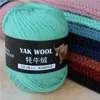 1pc 100 g / parti 3 mm Fine Quality Yak Wool Blandat tjockt garn Lämplig för hand Stickning Scarf Hat Overcoat Workted Crochet Thread Y211129