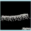 Headbands Jewelrywhole Fishion Style Pearl Flower Handmade Bridal Crown Wedding Hair Jewelry Crystal Tiara For Woman Gift Maea99 Drop Delive