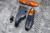 2022 Nowe męskie Business Shoes Sukienka Sukienka Moda Wskazany Toe Lace Up Low Heel Loafers Plus Size 38 48