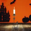 Bougeoirs Bougies en métal Décoration d'Halloween Home Party Porps Holder Ornement en fer forgé