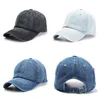 Party hattar denim baseball kepsar sommar pojkar tjejer för barn solid cowboy snapback pappa hatt krökt t2i51999