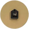 ホーム12インチサイレントビンテージ木製ラウンドウォールクロックアラビア数字素朴なシックな装飾メカニック時計リビングルーム211130