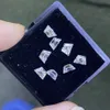 Lotusmaple Trapezoid Cut 0,2CT - 0,6CT LAB odlad Moissanite Loose Diamond Real D Color fl Clarity Test Positivt handgjorda med pappersarbete GRA -certifikat