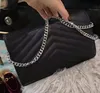 Bolso de mano de cuero genuino para mujer Diseñador Caja original Monedero Bolsos de hombro para mujer Mensajero cruzado Caviar Piel de cordero Cadena Embrague para mujer