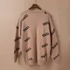 Pulls Designer Hommes Rétro Classique Mode Cardigan Sweatshirts Hommes Pull Lettre Broderie Col Rond Confortable Jumper 4XD8