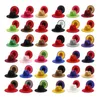 Cappello Fedora per Donna Uomo Cappello a tesa larga Uomo Donna Doppio colore Cappelli a cilindro Ragazze Patchwork Cappellini Jazz Donna Moda Trilby Chapeau Primavera Autunno Inverno 52 colori