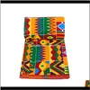 Binta Real Wax 6 Yards African Tyg för handbearbetning Sykläder Kläd Drop Delivery Ankara Polyester Prints 1vujg254k