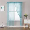 Topfinel 300X260 cm String Curtain Mantovana Lucido Nappa Linea Tenda Tinta Unita Finestra Tenda Divisorio Drappo Room Decor 210913