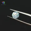 3.0mm a 11mm cor azul moissanites redondo brilhante corte material sic pedra solta para jóias