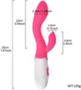 G-Spot Conejo Impermeable Masaje Dildo Vibrador Adulto Juguetes Sexuales Juguetes Mujeres Silicone Clítoris Vagina Estimulador Masajeado Sexo Cosas para Parejas (