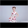 Kız Elbise Çiçek Çocuklar Yaz Çocuk Giyim Marka Kızlar için Parti Tatil Toddler M4oes Elbiseler XFPSW