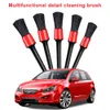 Novo 5pcs Lavagem de carro Auto Detailing Pincel Escova de Limpeza de Carro Ferramentas de Limpeza de Detalhamento Detalhando Acessórios de Dashboard Acessórios de Ar Escova de Limpeza