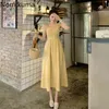 Nomikuma vintage plaid klänning kvinnor mode sommar kläder singel breasted spaghetti strap klänningar kvinnlig vestidos mujer 210514
