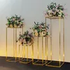 Grande-evento adereços geométricos cenários de casamento arco flor ao ar livre gramado flores porta balões rack círculo de ferro casamento arco faixa ho204i