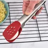 Pinces en silicone outil de cuisson pince alimentaire en acier inoxydable résistant à la chaleur pour barbecue cuisson ustensiles de cuisine RRB11633