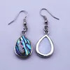 Boucles d'oreilles pendantes goutte d'eau Paua Shell Nature bijoux faits à la main pour femmes filles 5 paires