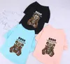 Puur Katoen Huisdier Kleding Zomer Teddy Poedel Ontwerpers Puppy Mode T-shirts Beer Brief Gedrukt Hondenkleding Huisdieren T Shirt208I