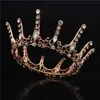 Барочная Винтаж королева король корона для свадебных свадебных волос ювелирных изделий Кристалл Diadem Prom Headpeer Tiaras и Crowns Acbersage X0625