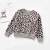 Dzieci baby Boys Swetry Leopard Pullover Casual Z Długim Rękawem Topy Toddler Boy Ubrania Dziewczyna 211201