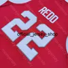 2020 New Ohio State Buckeyes College Basketball Jersey NCAA 22 Redo Red Tout Cousu et Broderie Hommes Taille Jeunesse