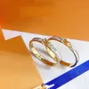 Fashion Stainless Steel Bangle Women Men Enamel Bangles Jewelry Rose Gold Silver LetterLove with3485746