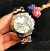 Montre de Luxe Fashion Watch العلامة التجارية الكاملة للماس Watch Watch Wrety Gold Bracelet Wristwatch New Tag Tag Model Wather Watches Girl Gift 220W