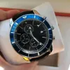 Top sell fashion mens watch chronograph quartz movement lifestyle waterproof ocean watches good quality stainless steel mesh strap290K