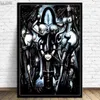 Paintings Hr Giger Li II Alien Poster Horror Artwork Posters And Prints Wall Art Picture Canvas Painting For Living Room Home Deco268F