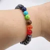 8mm Natural Black Stone Bead Strands Charm Healing Balance Bracelets For Women Men Party Club Yoga Jewelry