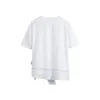 HSA Letnie Kobiety Koszule Słodkie Paski Bow Decoration Nieregularne Hem Casual Kobiet Krótki Rękaw White T-shirt Leisure Topy 210417