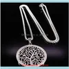 & Pendants Jewelryfashion Three Of Life Stainless Steel Choker Necklace Women Crystal Sier Color Necklaces Jewellery Collar Mujer N18024 Pen