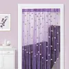 Door String Curtain Rose Flower Window Thread Curtain Hanging Curtain Valance Divider Decorative for party bedroom wedding 210913