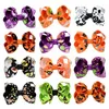 Fiocchi di nastro in grosgrain per bambini di Halloween con clip per ragazze, bambini, fantasmi, zucca, ragazza, girandola, fermagli per capelli, accessori per forcine